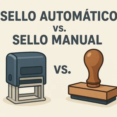 Sello automático vs. sello manual