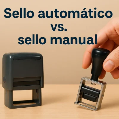 Sello automático vs. sello manual