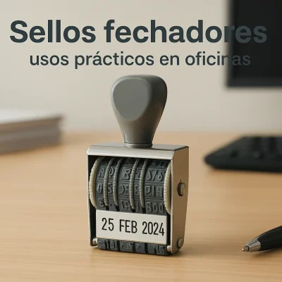 Sellos fechadores: usos prácticos en oficinas